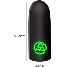 Yjemle 1 Paar schwarze Game-Fingerspitzen-Handschuhe für schweißfeste, rutschfeste Fingerhülse, atmungsaktive Gaming-Fingerabdeckung, Daumenhandschuhe für mobiles Gaming, Griffschmerzlinderung, Handy