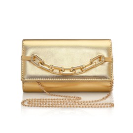BABEYOND Clutch Purses for Women - Evening Bag Gold Pleated Flap Clutch for Formal Party Cocktail Prom Wedding Handbags