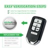 Extra-Partss Remote Car Key Fob Replacement for Honda CWTWB1G0090 72147-TVA-A01