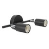 Flush Mount Ceiling Track Light Holder 2 Light Rotating Adjustable