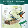 Window Bird Feeder with 4 Strong Suction Cups, Clear Window