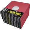 12 Premium Red Polylined Record Inner Sleeves - Archival Quality,