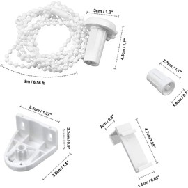 Set of 2 Replacement Roller Blind Klemmfix (17 mm / No Drilling / PVC) Roller Blinds Holder Window Clamp Holder Roller Blind No Drilling for Double Roller Blind Blackout Roller Blind