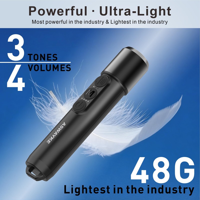 aswayke Electronic Whistle Set of 2-125dB Loud Rechargeable Whistle, Type-C