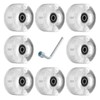 PATIKIL Pack of 8 Roller Skates with Bearings Luminous Replacement