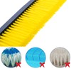 ProMotus 18 inch Pool Wall Brush Curved Design,Heavy-Duty Plastic Bristles
