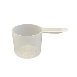 1/2 Cup (4 Oz. | 118.4 mL) Scoop for Measuring Coffee, Pet Food, Grains, Protein, Spices and Other Dry Goods (Pack of 1) Short Handle