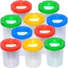 10 Non-Spill Paint Pots with Plastic Stoppers