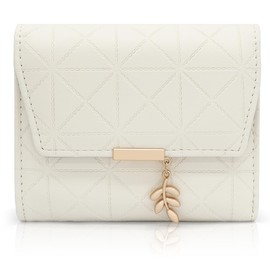 REETEE Women's Purse Made of Soft Vegan Leather Small Purse Women's with Many Compartments, Mini Wallet Women's with Coin Compartment and Card Slots Women Purse, B-beige, Modern