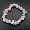 VOMONO Pink Rose Quartz Crystal Chip Elasticated Bracelet
