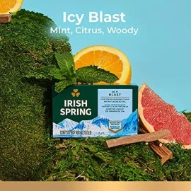 Jabón En Barra Irish Spring Icy Blast Para Hombres, Jabón Pa