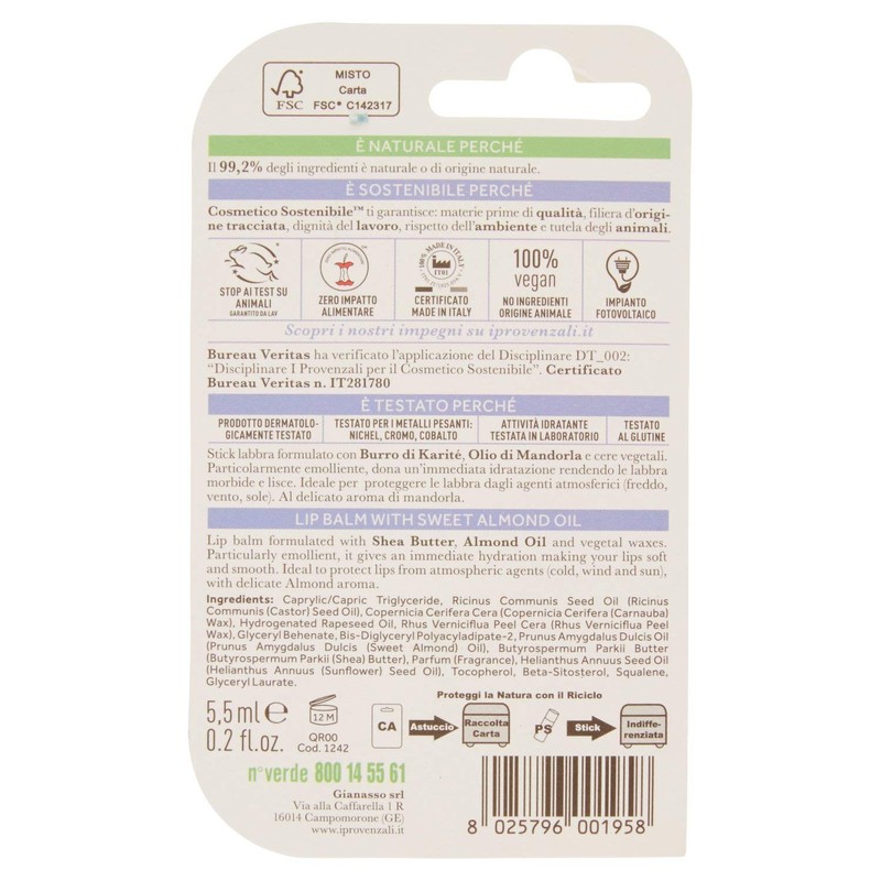 I PROVENZALI Mandorle dolci burrocacao - lip balm