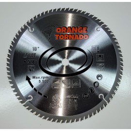 ORANGE TORNADO 10" 80 Tooth ATB Saw Blade