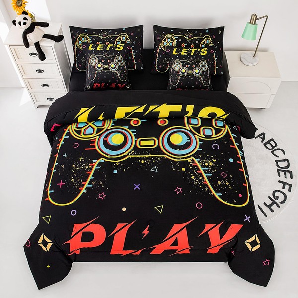 Gaming Bedding Twin Comforter Set for Boys Bedding Comforter Sets