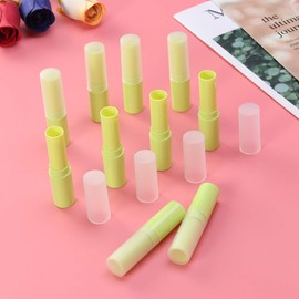 Pack of 30 Refillable Cap Storage for Girls Container Balm Shiny Empty Container DIY Base Bottle Balm G Lip Holder for Green Lipstick Caps Plastic with