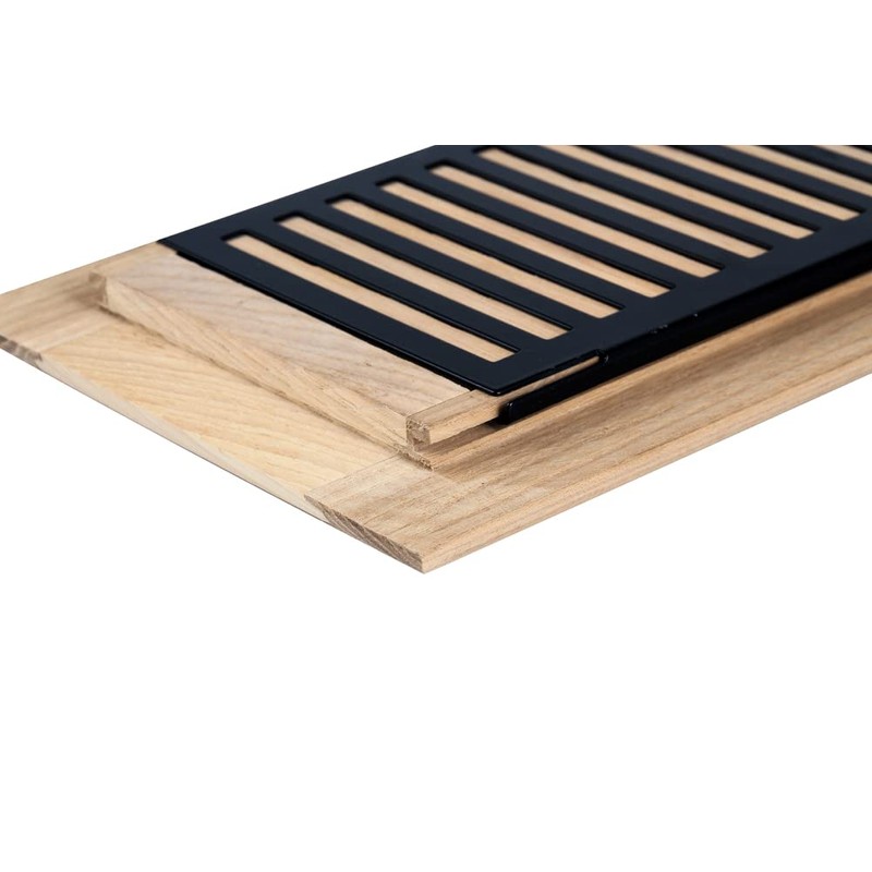 Homewell Hickory Wood Floor Register, Drop in Vent Cover with