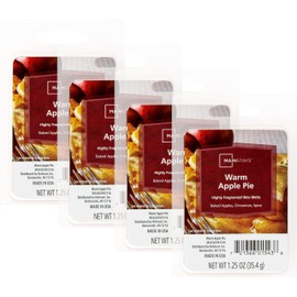 Maclock Mainstays Scented Wax Cubes 1.25oz 4-Pack (Warm Apple Pie), MS264