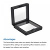 sourcing map Floating Thin Film Display Box, ABS Frame Case