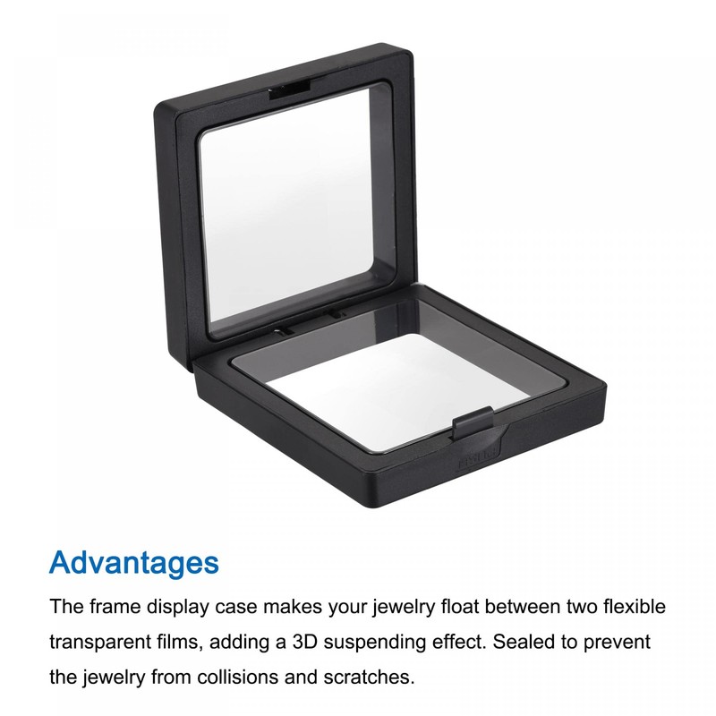 sourcing map Floating Thin Film Display Box, ABS Frame Case