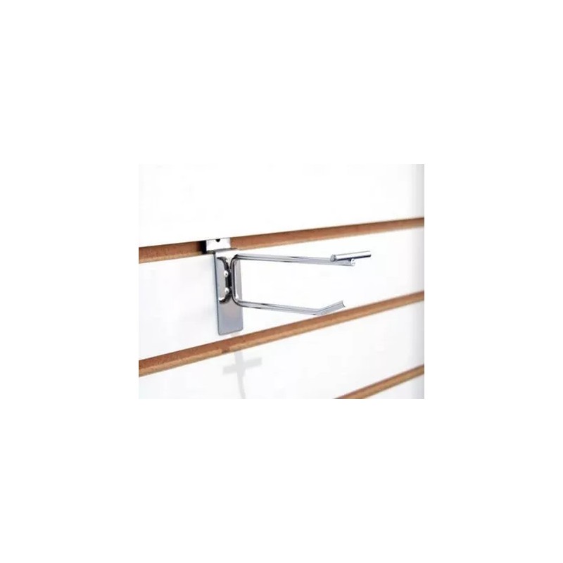 Exhivit Gancho Blister Cromo P/panel Ranurado 15 Cms C/50pzs