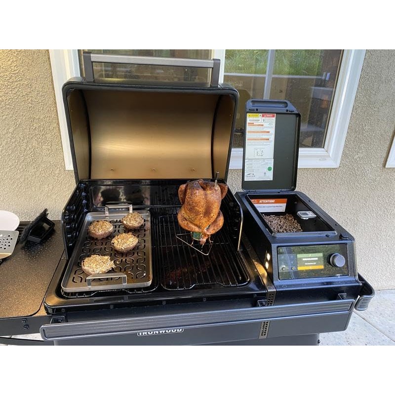 Stainless Steel Fish & Veggie Grill Tray for Traeger Grill