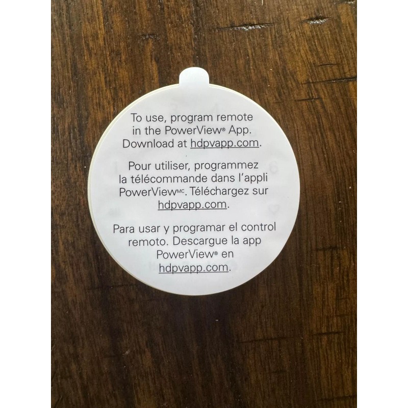 Hunter Douglas Powerview Generation 3 New White Remote with white