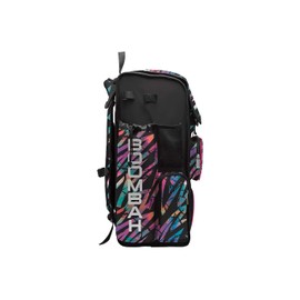 Boombah Superpack Bat Bag - Backpack Version (no wheels) - Holds 4 Bats - Rainbow Scratch Multicolor