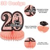 Heartsking 20 Rose Gold Birthday Ornaments