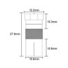 HiAoey SAT Antenna Adapter Cable to SAT Adapter Set F-Connector