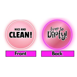 Stylish Pink Womens Dishwasher Clean Dirty Magnetic Sign Ultra Strong Clean Dirty Sign Indicator for Dishwashers and Washing Machines