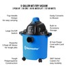 Vacmaster VJC507P 5-Gallon* 3 Peak HP** Wet/Dry Shop Vacuum, Blue,