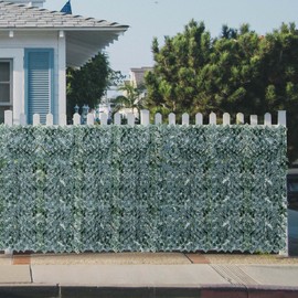 TANG Sunshades Depot 4'x24' FT Artificial Faux Dark Deeper Ivy Privacy Fence Screen Leaf Vine Decoration Panel