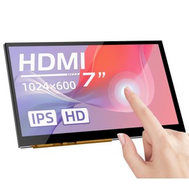 BIGTREETECH - visualización táctil HDMI de 7 pulgadas 1024 x 600, IPS Monitor de ángulo de visión de 160° compatible con Sovol-SV08 Raspberry-Pi 4B, 3B, plátano Pi, Windows 10 8 7