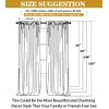 White Chiffon Backdrop Sheer Curtains 2 Panels - 25x10ft Chiffon