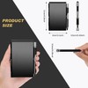 Chinco 4 Pieces Metal Pocket Notebook Portable Aluminum Notepad with