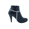 TFJ Women Fashion Boot Chain Bling Bracelet Silver Metal Chain