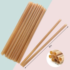 300pcs Sugarcane Straws 8 Inch Compostable Straws Biodegradable Drinking Straws Plasticless Sturdy Smoothie Straws Not Foggy Packed by 100 Count per box(3 packs)