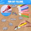 Supkiir 72Pcs Suncatcher Paint Pens Bulk, 10ml 24 Colors DIY