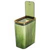 Transparent Trash Can, Bathroom Trash Cans with Lids, 2.6 Gallon
