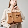 Togo 토고 가죽 버킨 숄더백 핸드백 [검정색 25cm] Togo Leather