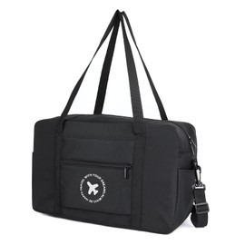 SZDPC Travel Bag for Ryanair Hand Luggage 40 x 20 x 25 cm Bag for Airplane, Foldable Small Travel Bag for Men and Women, black