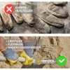 Gebol Wet Guard, 4 Paar Arbeitshandschuhe mit Nitrilbeschichtung, wasserfeste Montagehandschuhe