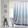 BESTRIPES 90 Inch Extra Long Shower Curtain - Chantilly Lace