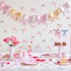 Fyeoxle 50PCS Pink Bow Confetti Fabric Pink Bow Bachelorette Party