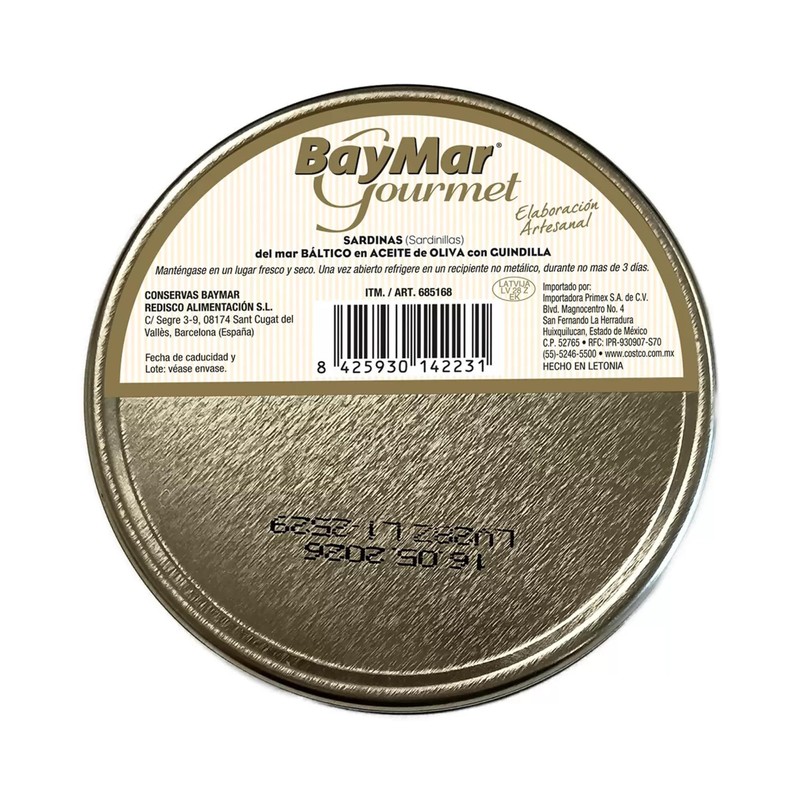 Sardinillas en Aceite de Oliva Baymar 4 pzs de 120
