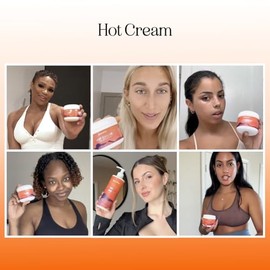 Maple Holistics- Crema caliente de primera calidad que potencia el sudor: loción corporal reafirmante para mujeres y hombres y que modela el cuerpo co