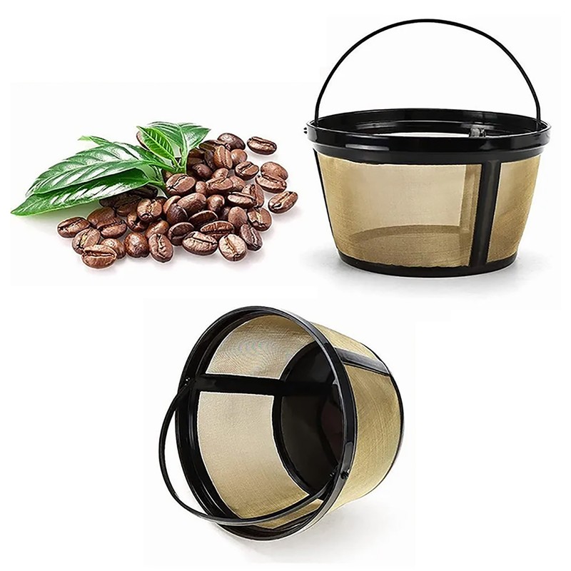 Coffee Filter Stainless Steel Coffee Machine Reusable Cone Coffee Filter