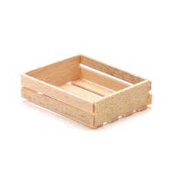 Dollhouse Miniature Wooden Fruit Crate by International Miniatures