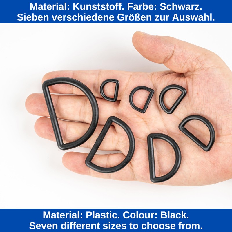Your Day Mate Hard Plastic D Rings D Ring Without