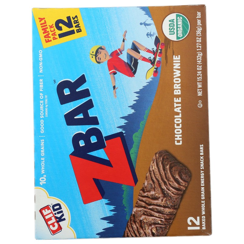 Clif, Bar Z Chocolate Brownie Organic 12 Count, 15.24 Ounce